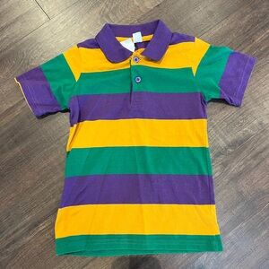 Mardi Gras Kids Polo Shirt